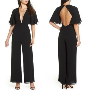NWT Fame & Partners Collette Plunge Jumpsuit